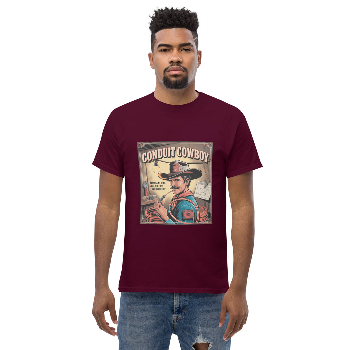 wire pulling shirt,